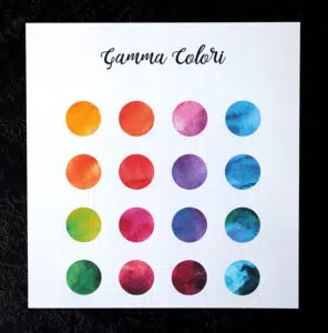 Coordinati matrimonio acquerello Gamma colori