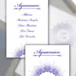 Tableau mariage mandala blu