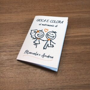 Libro da colorare matrimonio personalizzato